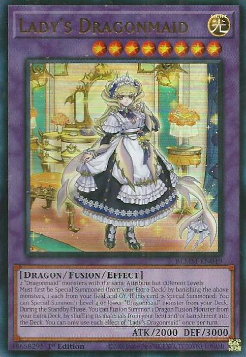 Ladys Dragonmaid Card Front