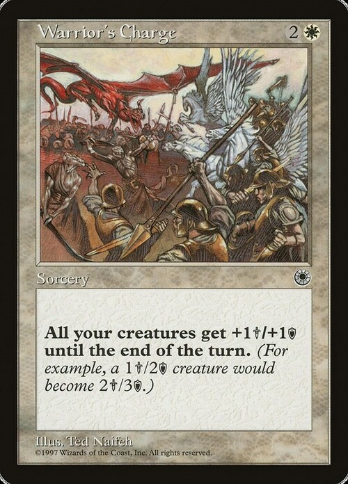 Warrior's Charge Card Front