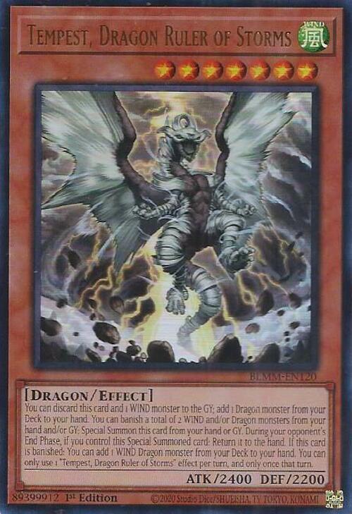 Tempest, Dragon Ruler of Storms Card Front