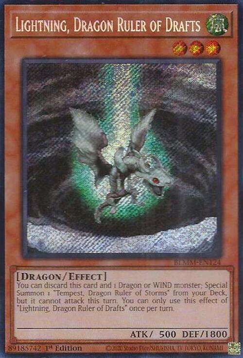 Lightning, Dragon Ruler of Drafts Card Front