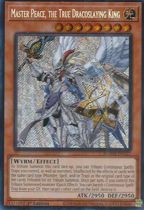 Master Peace, the True Dracoslaying King Card Front