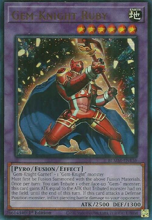 Gem-Knight Ruby Card Front