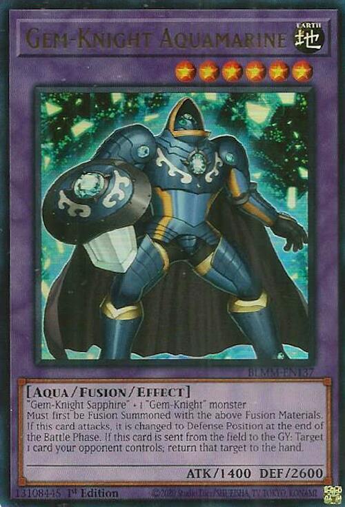 Gem-Knight Aquamarine Card Front