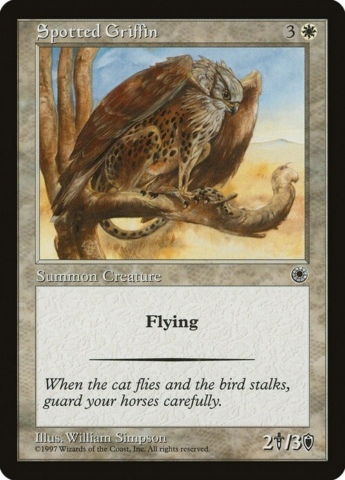 Spotted Griffin Card Front