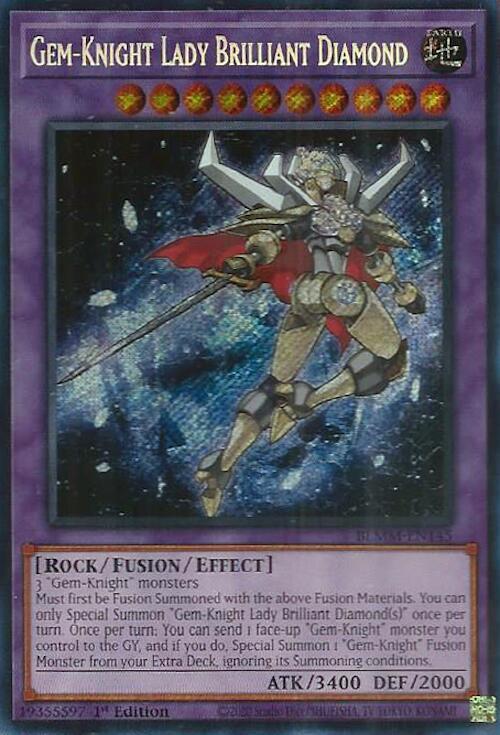 Gem-Knight Lady Brilliant Diamond Card Front