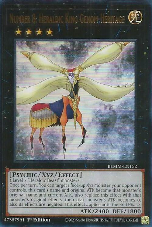 Number 8: Heraldic King Genom-Heritage Card Front