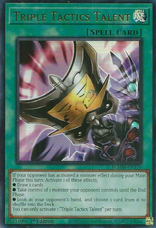 Triple Tactics Talent Card Front