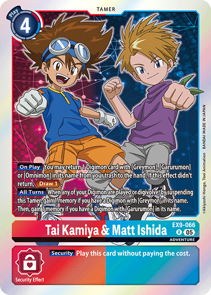 Tai Kamiya & Matt Ishida Card Front