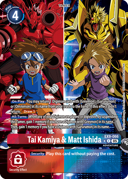 Tai Kamiya & Matt Ishida Card Front