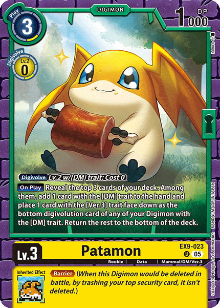 Patamon Card Front