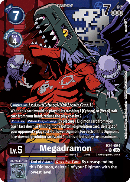 Megadramon Card Front
