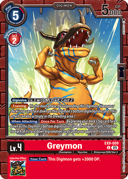 Greymon Card Front
