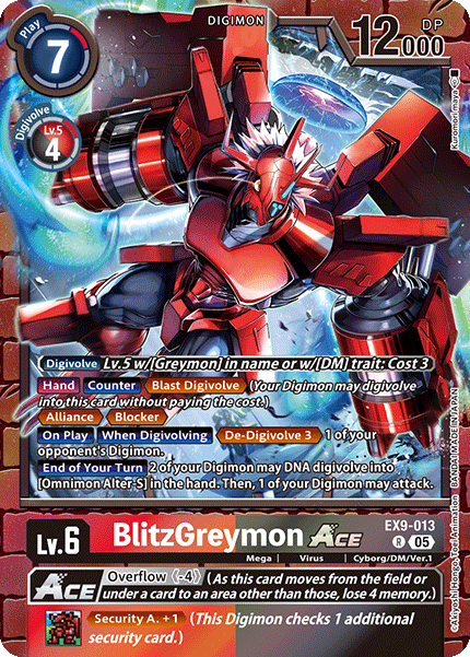 BlitzGreymon ACE Card Front