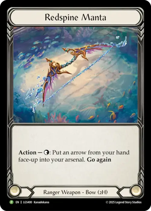 Redspine Manta Card Front