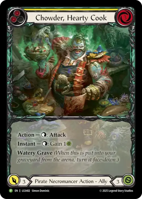 Chowder, Hearty Cook Card Front