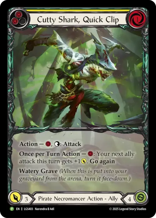 Cutty Shark, Quick Clip Card Front