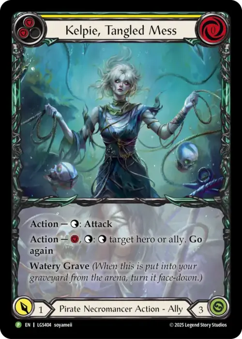 Kelpie, Tangled Mess Card Front