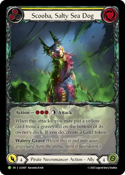 Scooba, Salty Sea Dog Card Front