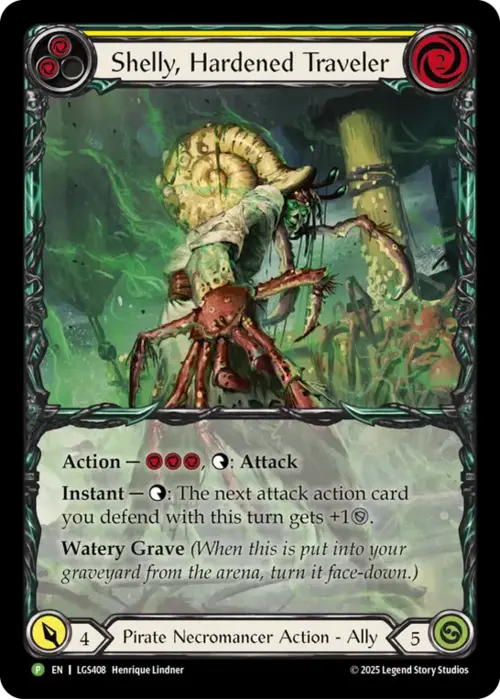 Shelly, Hardened Traveler Card Front