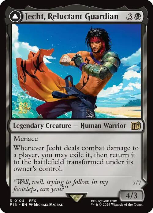 Jecht, Reluctant Guardian // Braska's Final Aeon Card Front