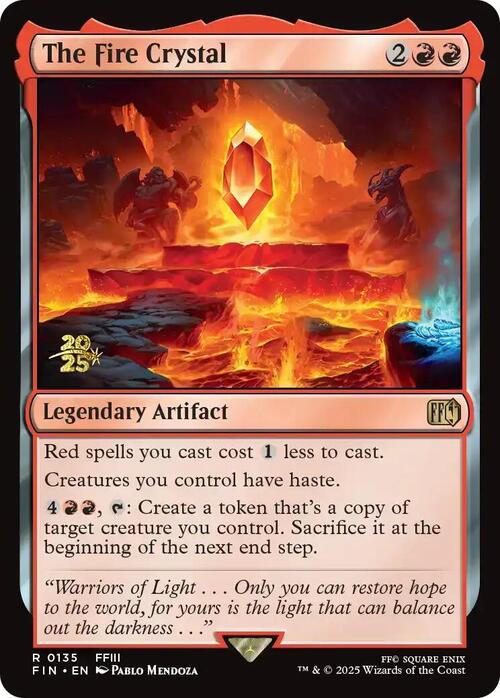 The Fire Crystal Card Front