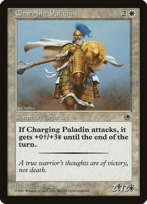 Charging Paladin Card Front