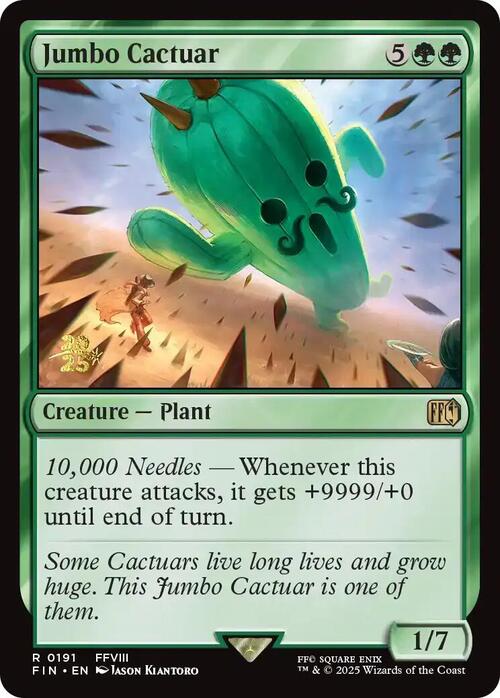 Jumbo Cactuar Card Front