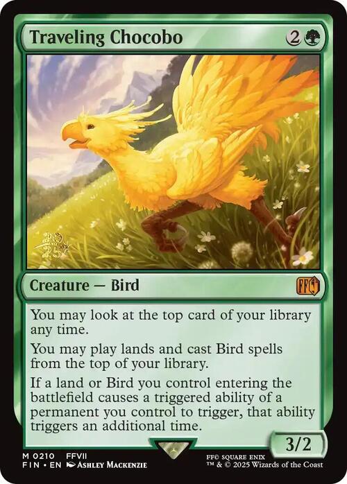 Traveling Chocobo Card Front