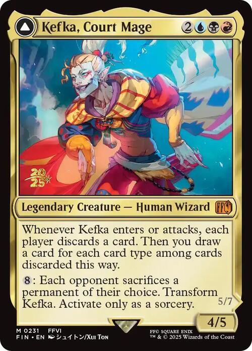 Kefka, Court Mage // Kefka, Ruler of Ruin Card Front