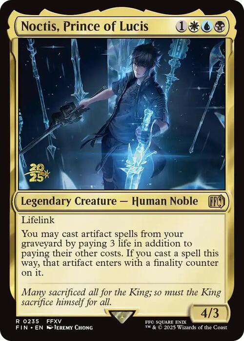 Noctis, Prince of Lucis Card Front