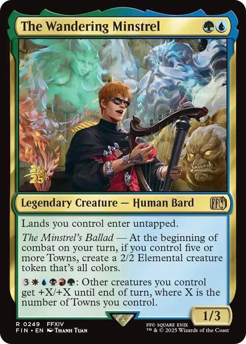 The Wandering Minstrel Card Front