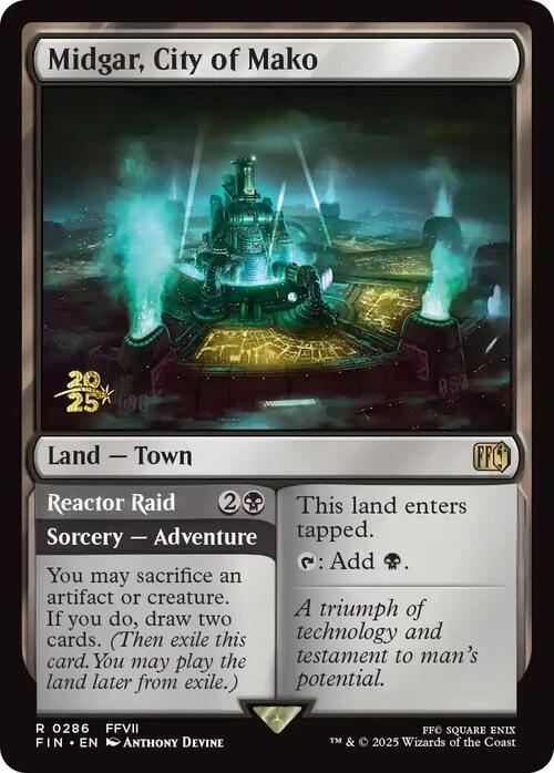 Midgar, City of Mako // Reactor Raid Card Front