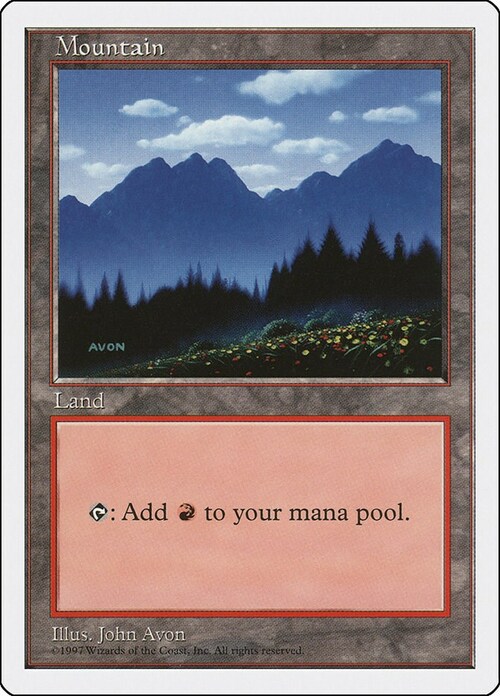Mountain Card Front