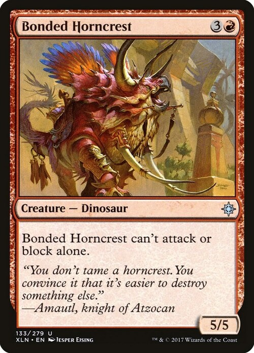 Bonded Horncrest Card Front