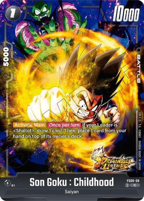 Son Goku : Childhood Card Front