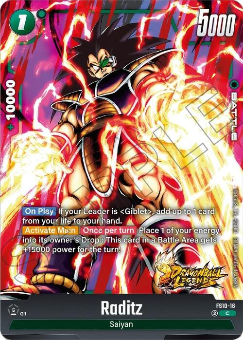 Raditz Card Front