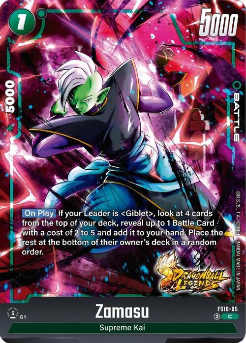 Zamasu Card Front