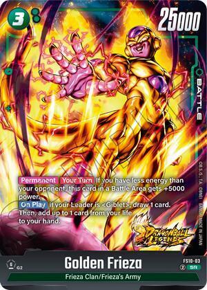 Golden Frieza Card Front
