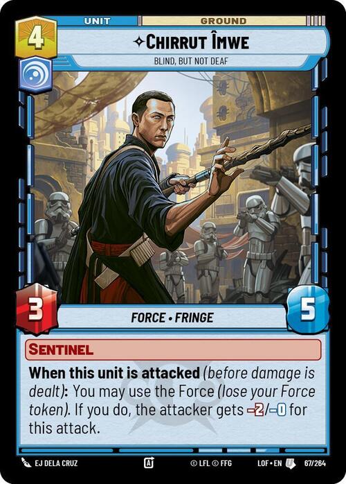 Chirrut Imwe - Blind, but not Deaf Card Front