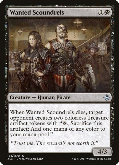 Wanted Scoundrels Card Front