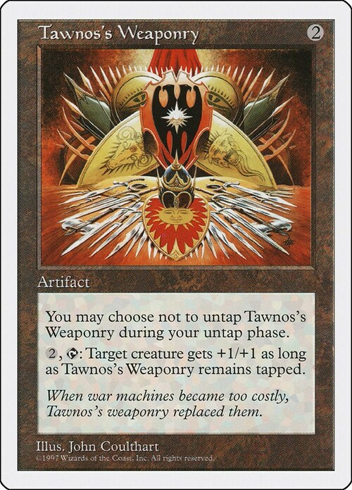 Tawnos's Weaponry Card Front