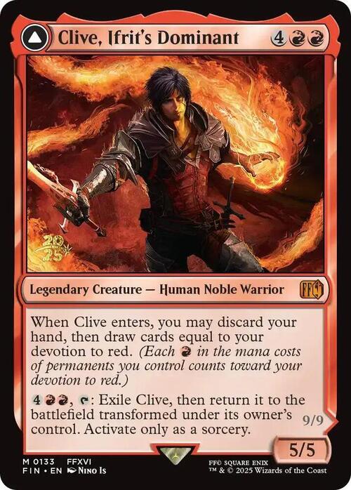 Clive, Ifrit's Dominant // Ifrit, Warden of Inferno Card Front