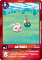 Koromon · Alternate Art | Foil EX9-001a
