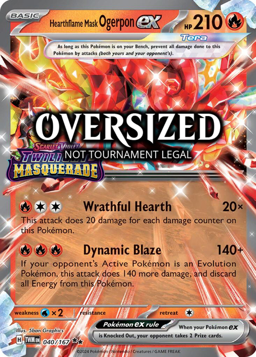 Hearthflame Mask Ogerpon ex Card Front