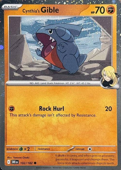 Cynthia's Gible Card Front