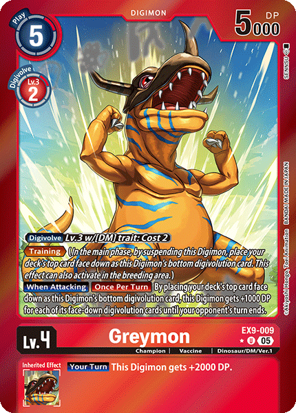 Greymon Card Front