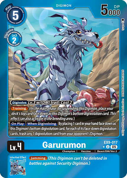 Garurumon Card Front
