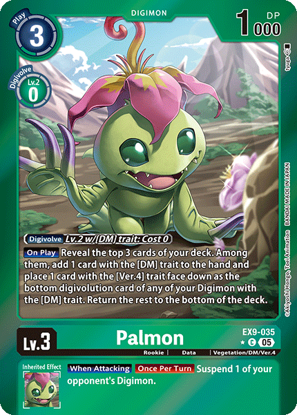 Palmon Card Front