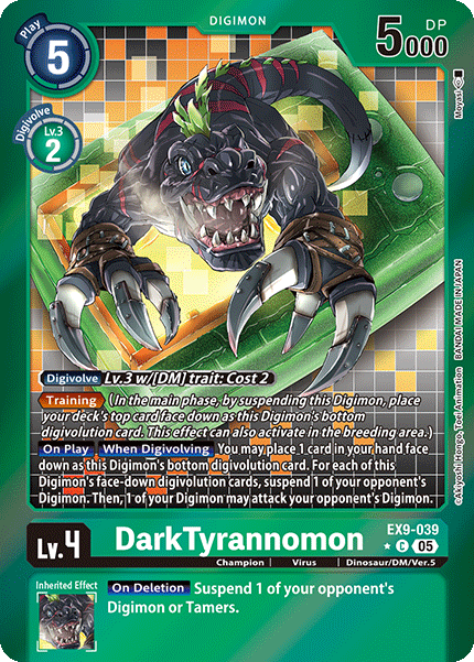 DarkTyrannomon Card Front