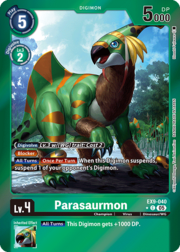 Parasaurmon · Alternate Art | Foil EX9-040a